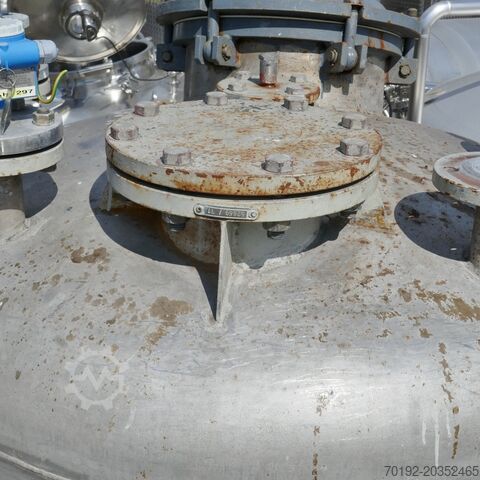 1813 liter pressure vessel made of V4A stainless steel with agitator flange Heinrich Nowak 9920