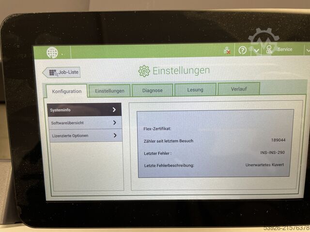 Envelope inserting machine Quadient DS-85i incl. OMR, Maxifeeder