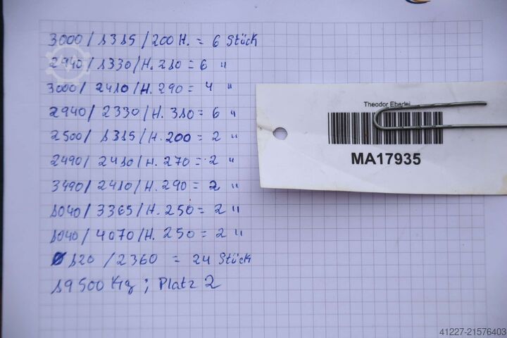 Baugrubensicherung Spundwand 19,5 t unbekannt verschiedene Größen