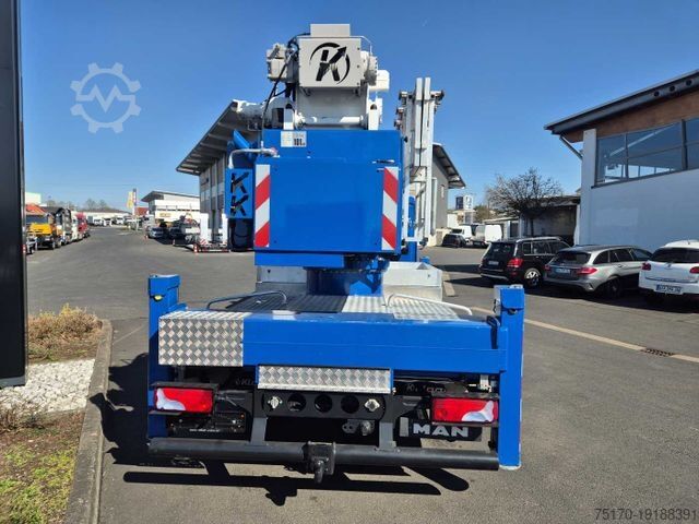 Truck-mounted crane van MAN TGL 8.150 Dachdeckerkran Klaas K25-30 TSP Funk