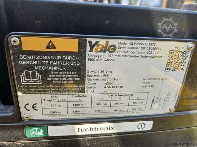 LPG Forklifts Yale GLP20SVX