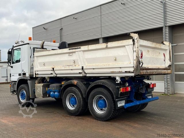 Tipper truck MERCEDES-BENZ Actros 3341 6x4 3-Achs Kipper Meiller Bordmatik