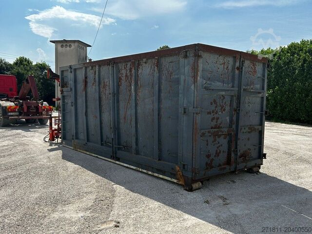 Roll-off container CONTAINER SCARRABILE USATO A CIELO APERTO CON GRU