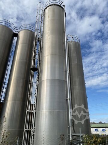 1 x 100 m³ aluminum - silo, ø 3.000 mm Braby