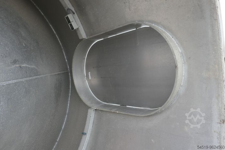 1 x 100 m³ aluminum - silo, ø 3.000 mm Braby 