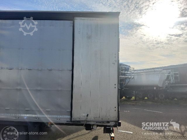 Open semitrailer with tarp Schmitz Cargobull Curtainsider Mega Getränke