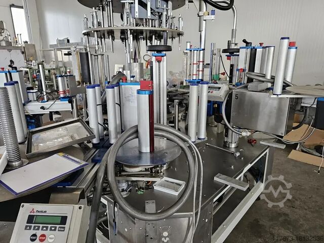 Etikettiermaschine P.E. Labellers Rotary 770 8T 3S 3E