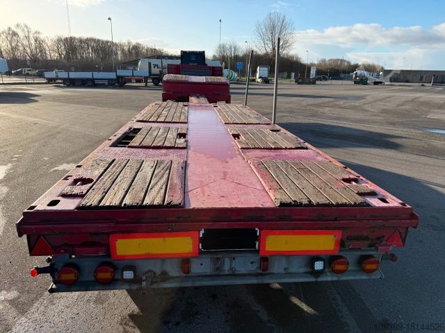 Low loader semitrailer B-XL 4.5 m. 2 axle extension lenkachse