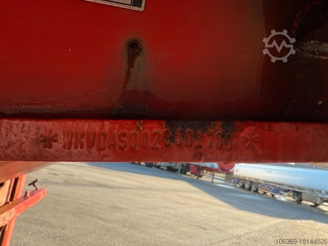 Low loader semitrailer B-XL 4.5 m. 2 axle extension lenkachse