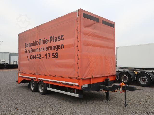 Low loader trailer Stürenberg Stürenberg Tandem Tieflader Plane Spriegel Rampen