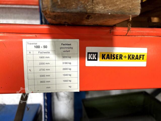 Heavy-duty shelving unit without contents KAISER + KRAFT heavy-duty shelving without contents