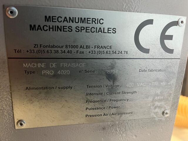 Portalfräsmaschine Mecanumeric Mecapro 4020 X2 Z400