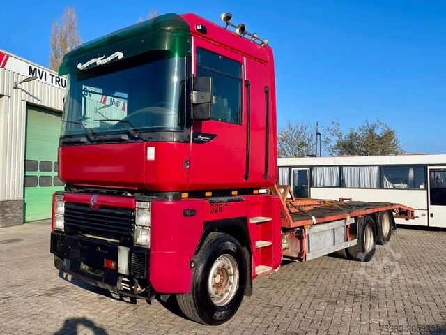 Car transporter Renault Magnum 430 6x2, Manuel, MACK, TELMA, En excelle...
