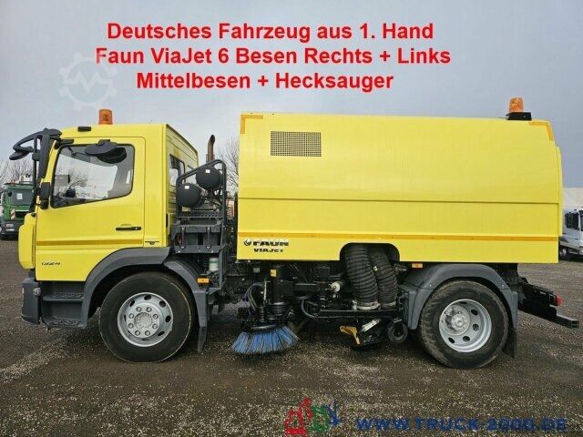 Road sweeper Mercedes-Benz Atego 1524 Faun Viajet 6 R/LH Besen rechts links
