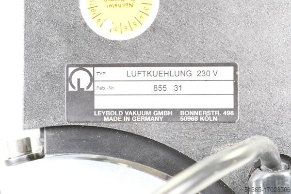 High vacuum pump with air cooling 85531 Leybold 85635
