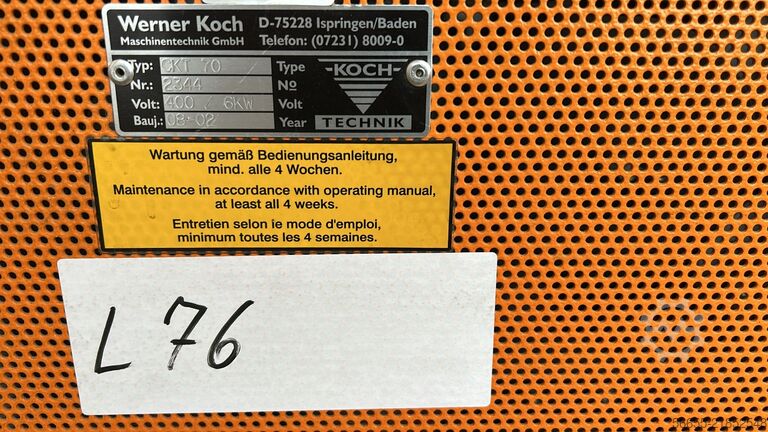 Container dryer Koch CKT 70