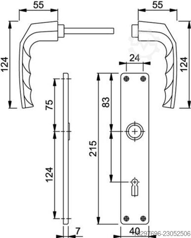Door closer TS 93 B - 1 pc  