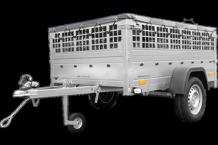 PKW-Anhänger Unitrailer 201 Kipp mit Laubgitter und Planeträger