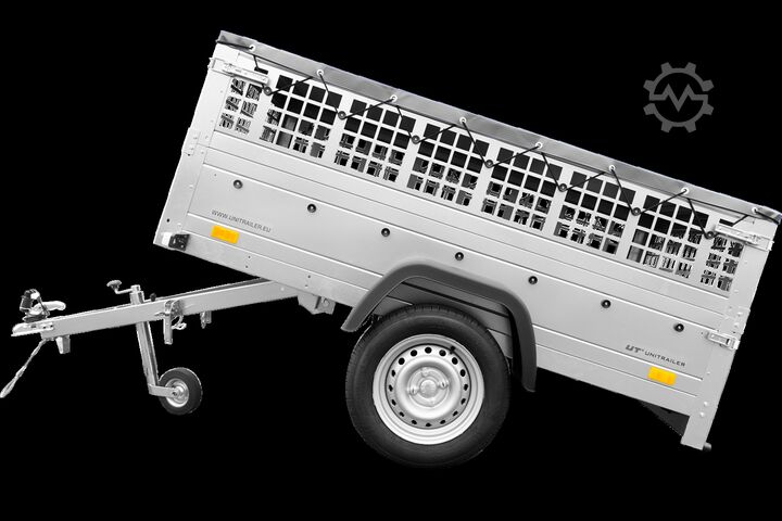 PKW-Anhänger Unitrailer 201 Kipp mit Laubgitter und Planeträger