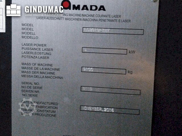 CO2-Laserschneidmaschine AMADA LC-3015F1NT 4kW CO2