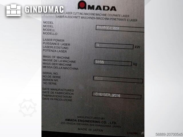 CO2-Laserschneidmaschine AMADA LC-3015F1NT 4kW CO2