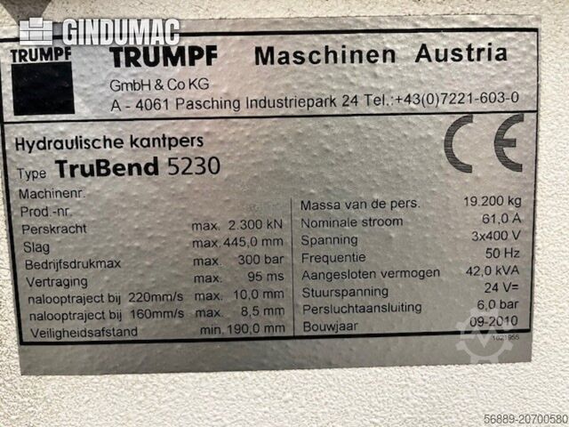 Abkantpresse TRUMPF TruBend 5230