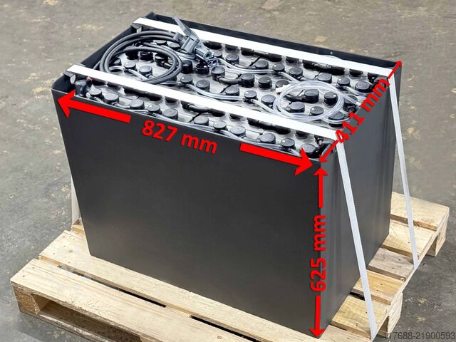 Forklift battery 48V 3PZS 375AH - DIN A Linde E16/18 P60/80 T30 W08 - Still R06 Crown RT/- SC-/ SCT - Nissan - OM - Simai
