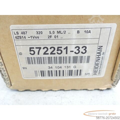 Komponente Heidenhain LS 487 320 ID 572251-33 Längenmessgerät SN: 34104131G --