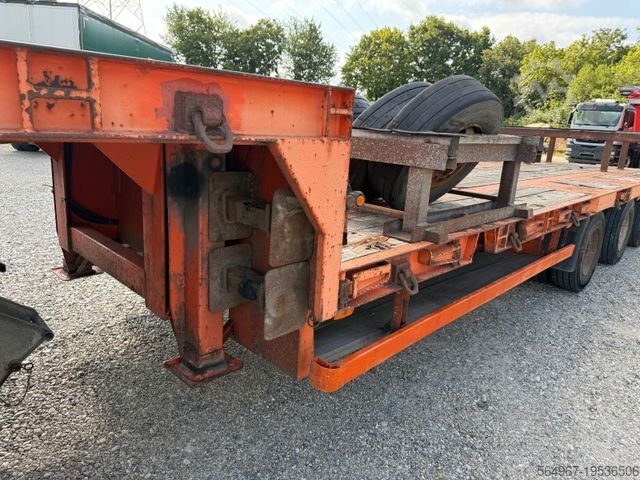 Low loader semitrailer REISCH RPTS 35/24 Tieflader Verbreiterungen Container