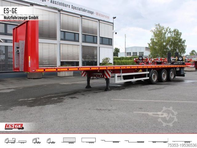 Auflieger mit Arbeitsbühne ES-GE 3-Achs Sattelanhänger - Rungen + CV