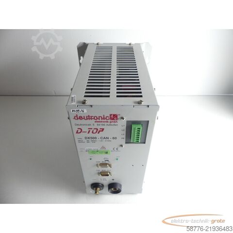 Component  Deutronic D-Top DX500-CAN-60 Netzteil Stand: 1 SN: 42991529