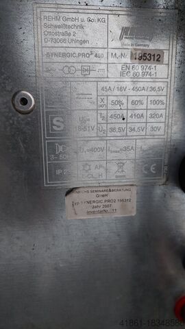 MIG-MAG Schutzgasschweißgerät REHM SYNERGIC. PRO2/450-4