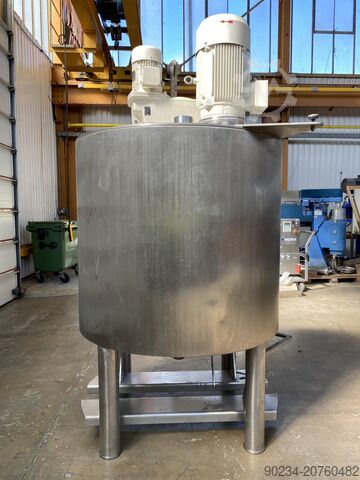 1.000-Liter-Edelstahl-Mischbehälter, stehend, doppelwandig (mit Mantel). NETZSCH 1000 Litre