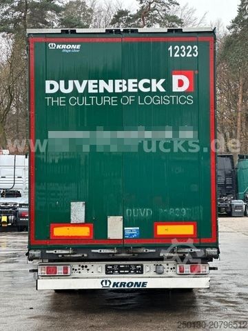 Open semitrailer with tarp KRONE SD Pritsche + Plane Mega Edscha-Verdeck