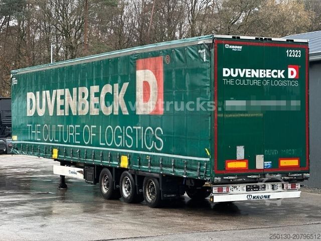 Open semitrailer with tarp KRONE SD Pritsche + Plane Mega Edscha-Verdeck
