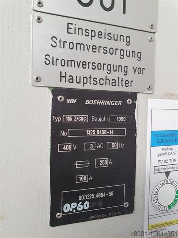 Kurbelwellendrehmaschine VDF BOEHRINGER 135 Z/CNC