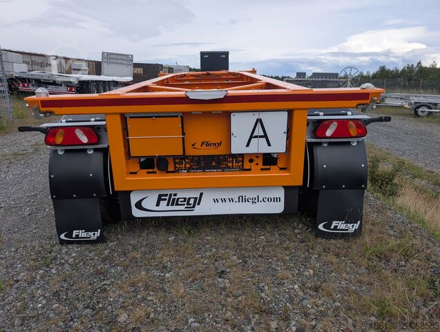Swap body semitrailer Fliegl SDS 380 für 20" Container Heckbündig