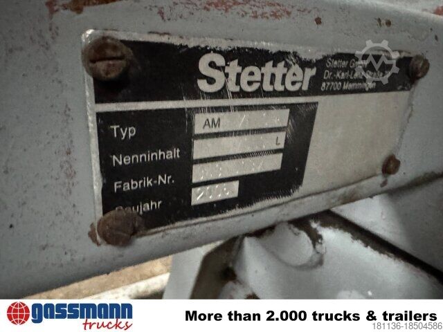 Mobile Betonmischanlage Stetter AM7FHC Betonmischaufbau ca. 7m³, Dautel