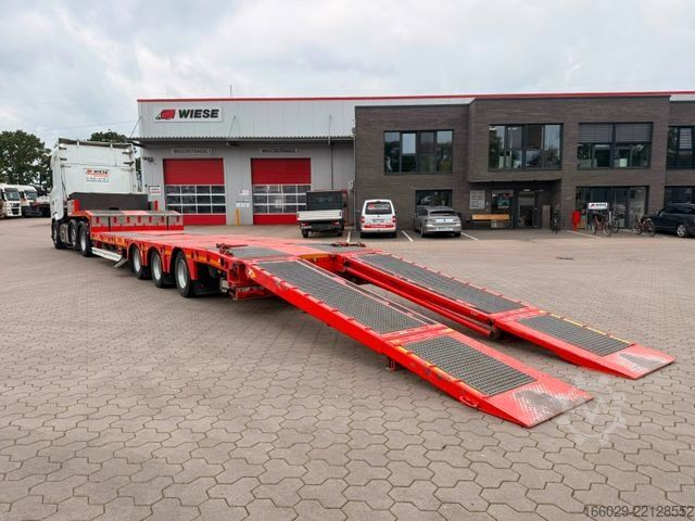 Low loader semitrailer KÄSSBOHRER Kässbohrer Tieflader mit hydr. Rampen