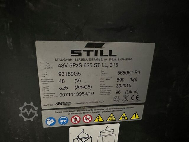 Electric 3-wheel forklift Still RX 20-16 - TRIPLEX 5,2 m