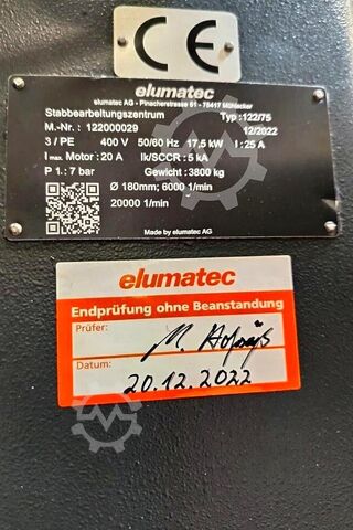 Rod machining center elumatec SBZ 122/75
