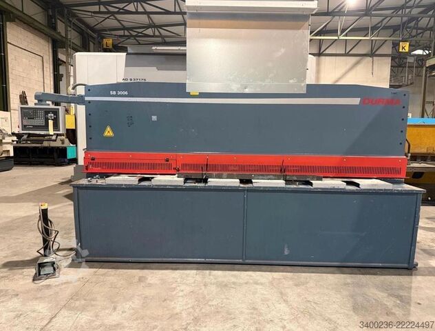 Durma SB 3006 x 6 mm CNC Hydraulic Guillotine Shear Durma SB 3006 X 6 Mm CNC