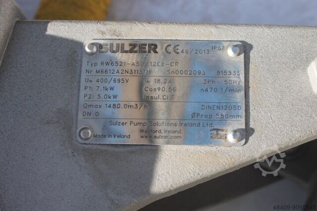 Agitators Sulzer RW 6521-A50