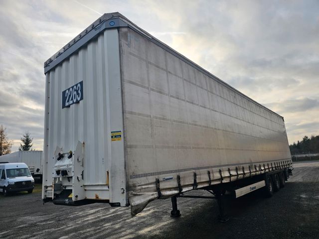 Auflieger mit Pritsche & Plane KRONE SD Seitenplane/Curtains MEGA