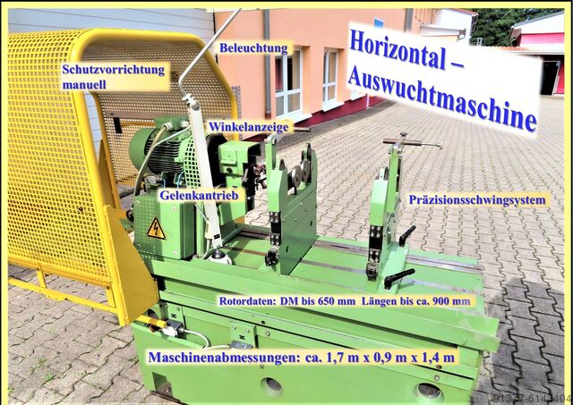 KKT 100 HM - Hofmann Horizontalmaschine Auswuchtmaschine und Lohnwuchten