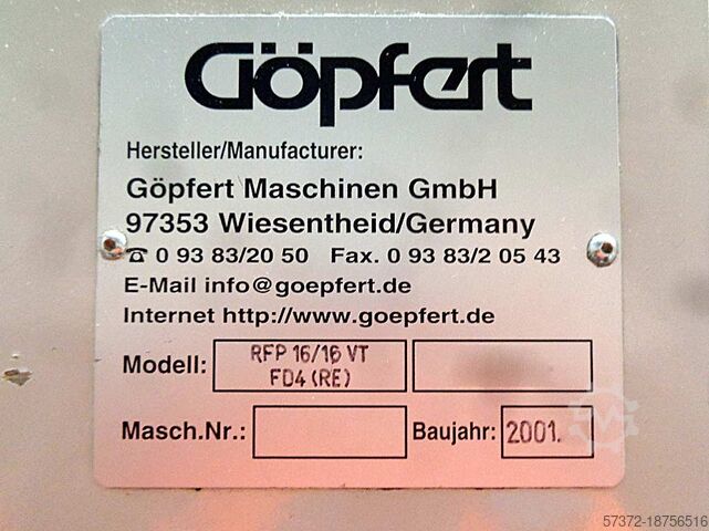 Flexo Printing Machine Göpfert Impression RFP 16/16 VT
