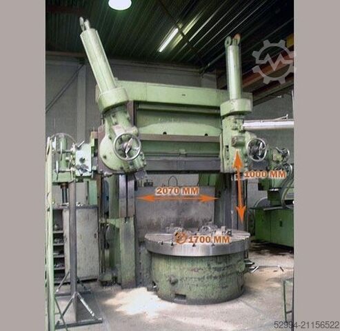Vertikaldrehmaschinen konventionell & CNC Schiess Ø 2070 x H 1330 mm