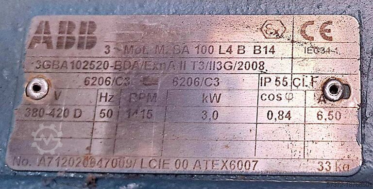Motor ABB M3GP 400LB 8 B3