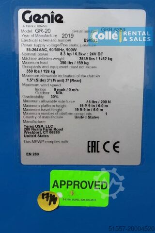Hebebühne Genie GR-20 | 2020