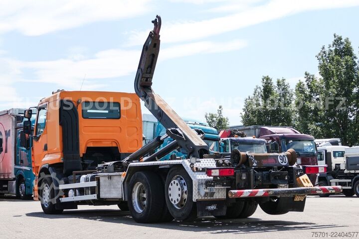 Roll-off tipper truck RENAULT Premium Abrollkipper Lift-/Lenkachse Euro 5